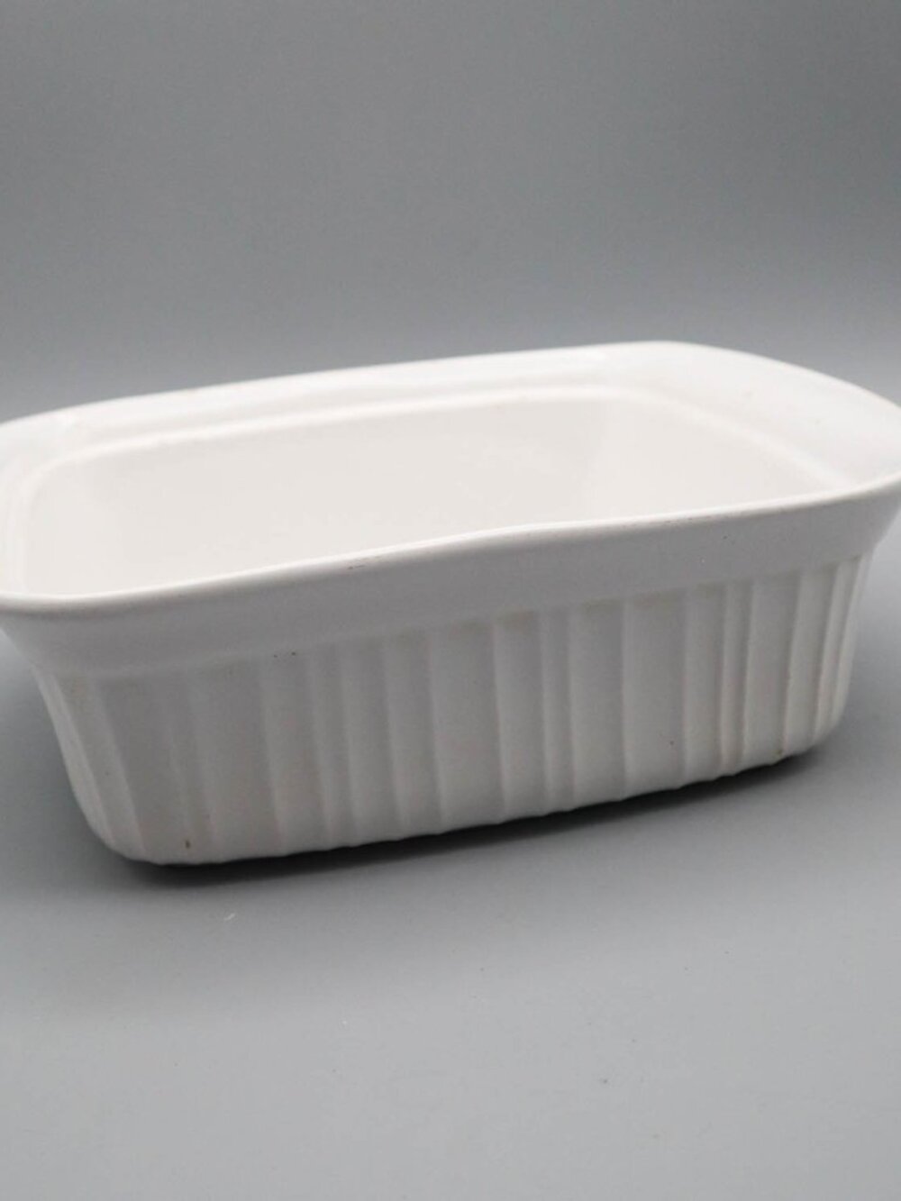Vtg Corning Ware French White 8"x8" 2QT Stoneware Casserole Baking Dish Baker